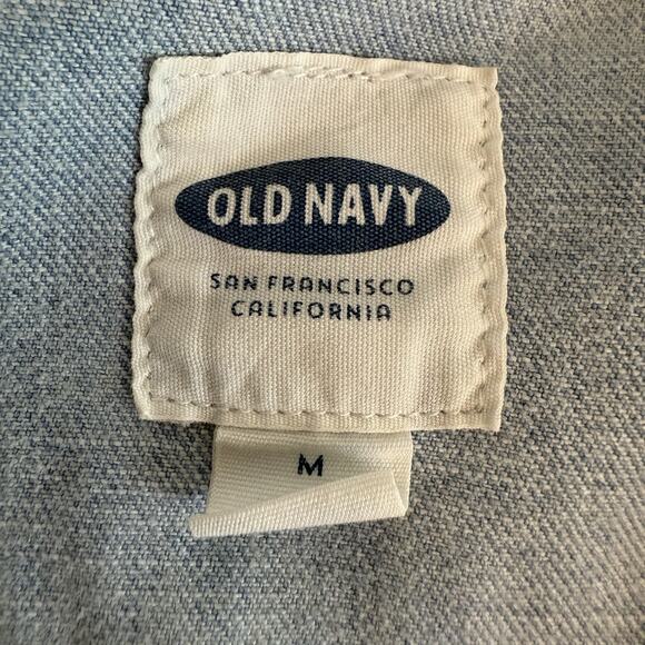 Old Navy Women's Size Medium Denim Jean Jacket Button Up Front Pockets Retro - Picture 5 of 13